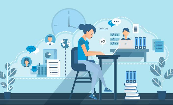 Work from home, we are reachable by email and mobile phone